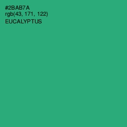 #2BAB7A - Eucalyptus Color Image