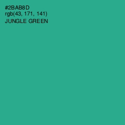 #2BAB8D - Jungle Green Color Image