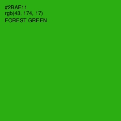 #2BAE11 - Forest Green Color Image