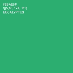 #2BAE6F - Eucalyptus Color Image