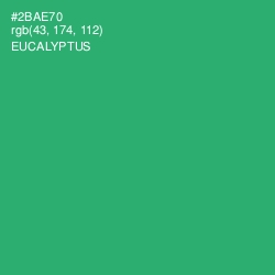 #2BAE70 - Eucalyptus Color Image