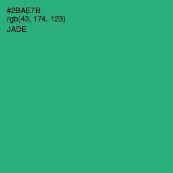 #2BAE7B - Jade Color Image