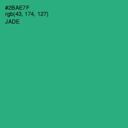 #2BAE7F - Jade Color Image