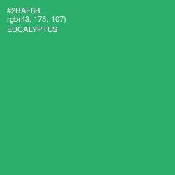 #2BAF6B - Eucalyptus Color Image