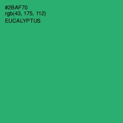 #2BAF70 - Eucalyptus Color Image