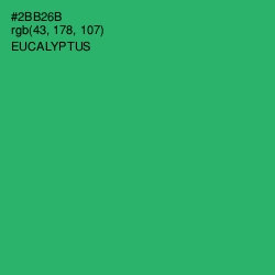 #2BB26B - Eucalyptus Color Image