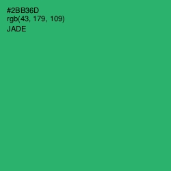 #2BB36D - Jade Color Image