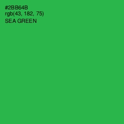 #2BB64B - Sea Green Color Image
