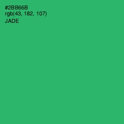 #2BB66B - Jade Color Image