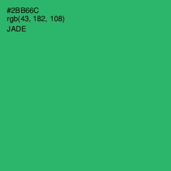 #2BB66C - Jade Color Image