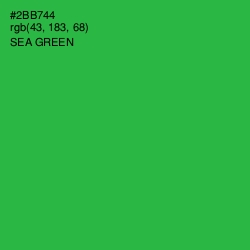 #2BB744 - Sea Green Color Image