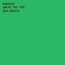 #2BB764 - Sea Green Color Image