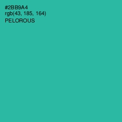#2BB9A4 - Pelorous Color Image