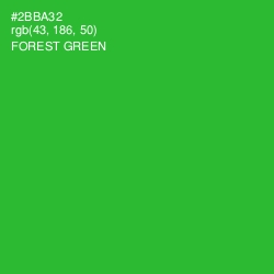 #2BBA32 - Forest Green Color Image