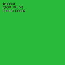 #2BBA38 - Forest Green Color Image