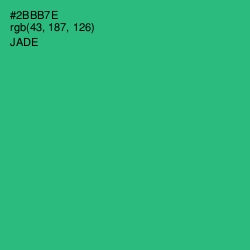#2BBB7E - Jade Color Image