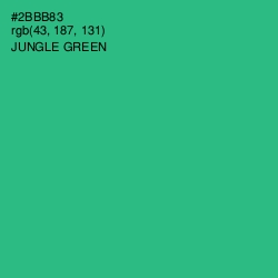 #2BBB83 - Jungle Green Color Image