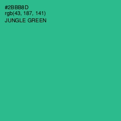 #2BBB8D - Jungle Green Color Image