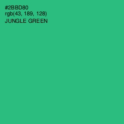 #2BBD80 - Jungle Green Color Image