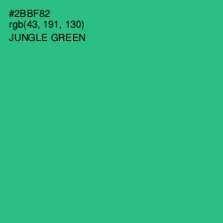 #2BBF82 - Jungle Green Color Image