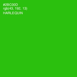 #2BC00D - Harlequin Color Image