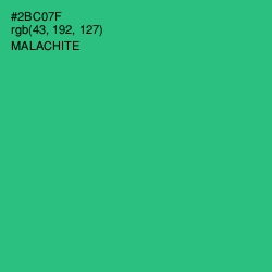 #2BC07F - Malachite Color Image