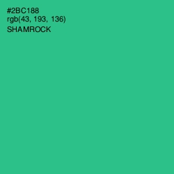 #2BC188 - Shamrock Color Image