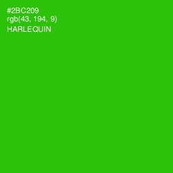 #2BC209 - Harlequin Color Image