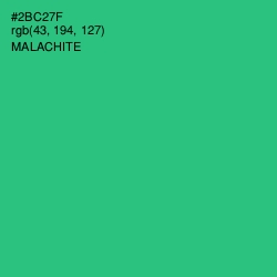 #2BC27F - Malachite Color Image