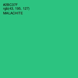 #2BC37F - Malachite Color Image