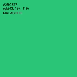#2BC577 - Malachite Color Image