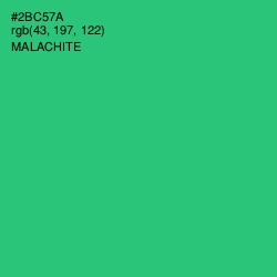 #2BC57A - Malachite Color Image