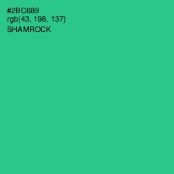 #2BC689 - Shamrock Color Image