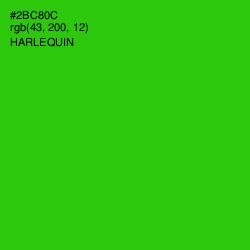 #2BC80C - Harlequin Color Image