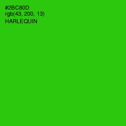 #2BC80D - Harlequin Color Image