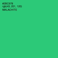 #2BC978 - Malachite Color Image