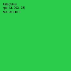 #2BCB4B - Malachite Color Image