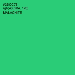 #2BCC78 - Malachite Color Image