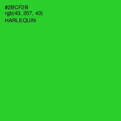 #2BCF2B - Harlequin Color Image