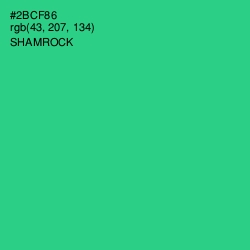 #2BCF86 - Shamrock Color Image