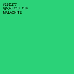 #2BD277 - Malachite Color Image