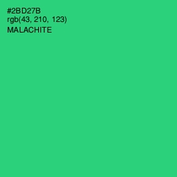 #2BD27B - Malachite Color Image