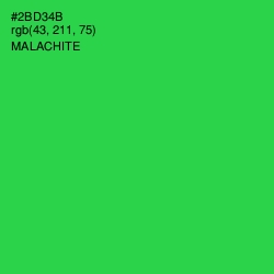 #2BD34B - Malachite Color Image