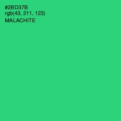 #2BD37B - Malachite Color Image