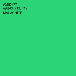 #2BD477 - Malachite Color Image
