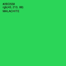 #2BD558 - Malachite Color Image