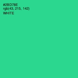 #2BD78E - Shamrock Color Image