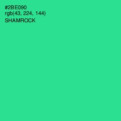 #2BE090 - Shamrock Color Image