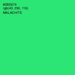 #2BE674 - Malachite Color Image