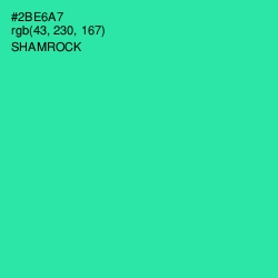 #2BE6A7 - Shamrock Color Image